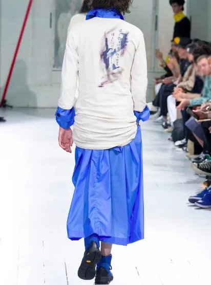 Yohji Yamamoto  |Pullovers Street Style Cotton Logos on the Sleeves Designers