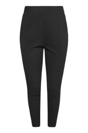 YOURS Curve Black Stretch Tapered Trousers