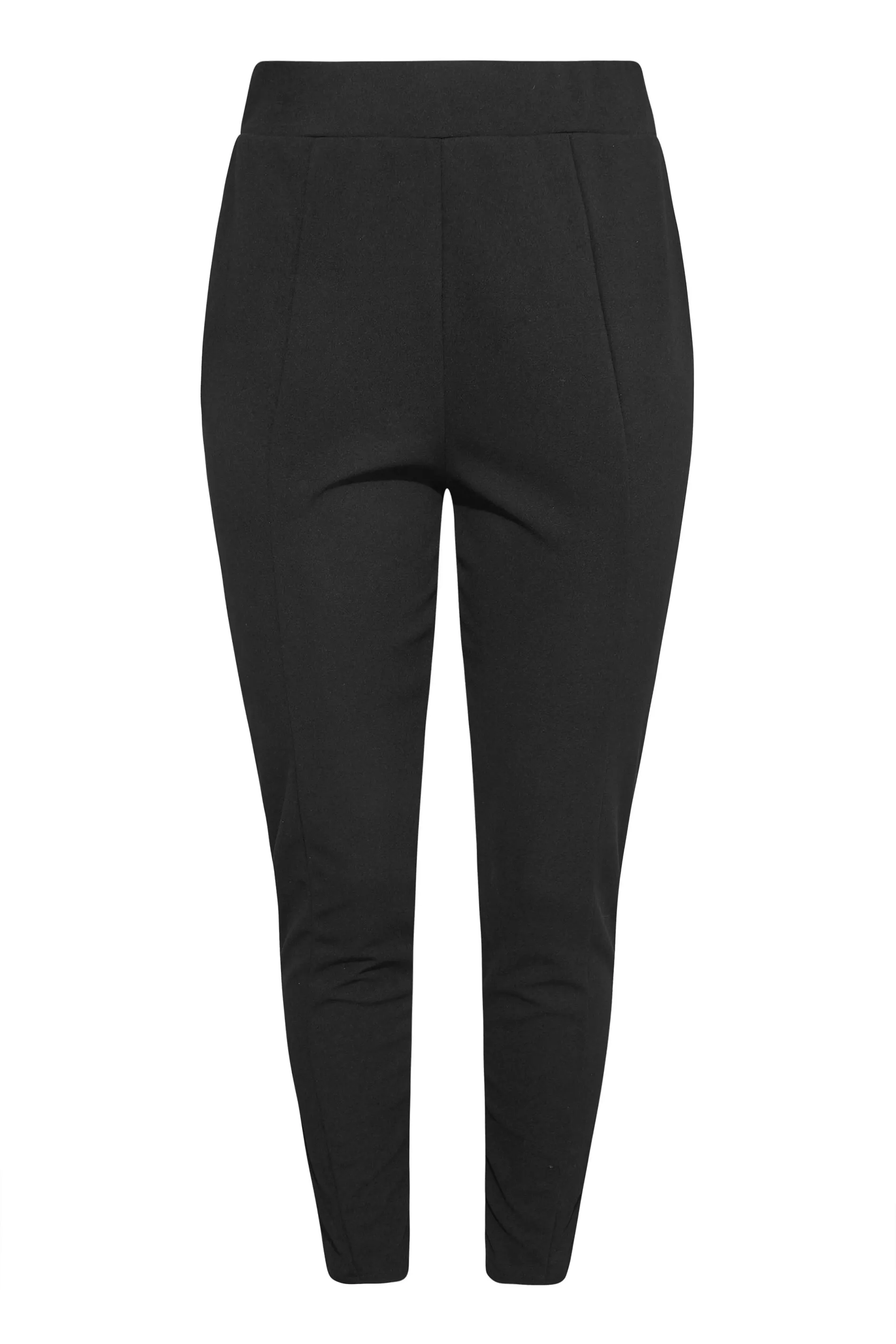 YOURS Curve Black Stretch Tapered Trousers