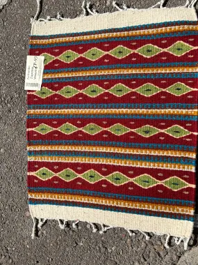 Zapotec handwoven wool mats, 15” x 20” approximately ZP-93