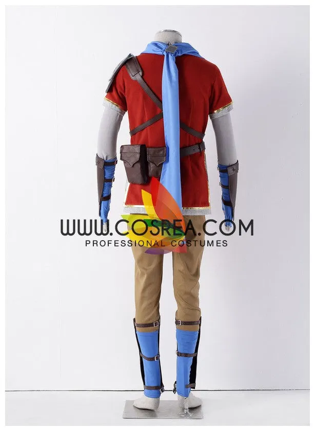 Zelda Hyrule Warriors Link Red Cosplay Costume