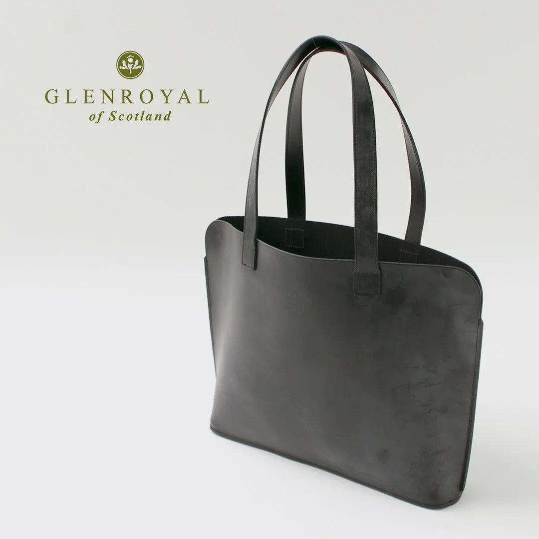 【正規品】GLENROYAL（グレンロイヤル） トートバッグ ワイド / メンズ 本革 ブライドルレザー 経年変化 ビジネス 01-5813 TOTE BAG WIDE